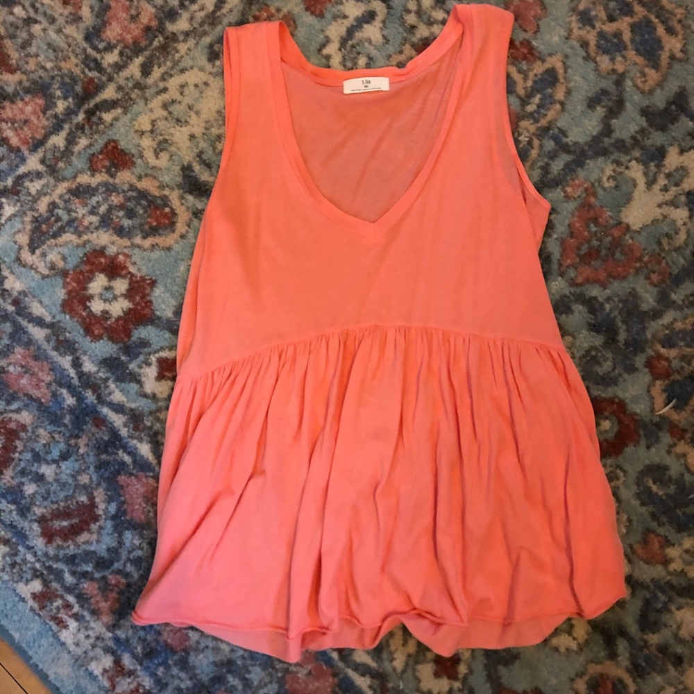 ANTHROPOLOGIE T LA PEPLUM TANK